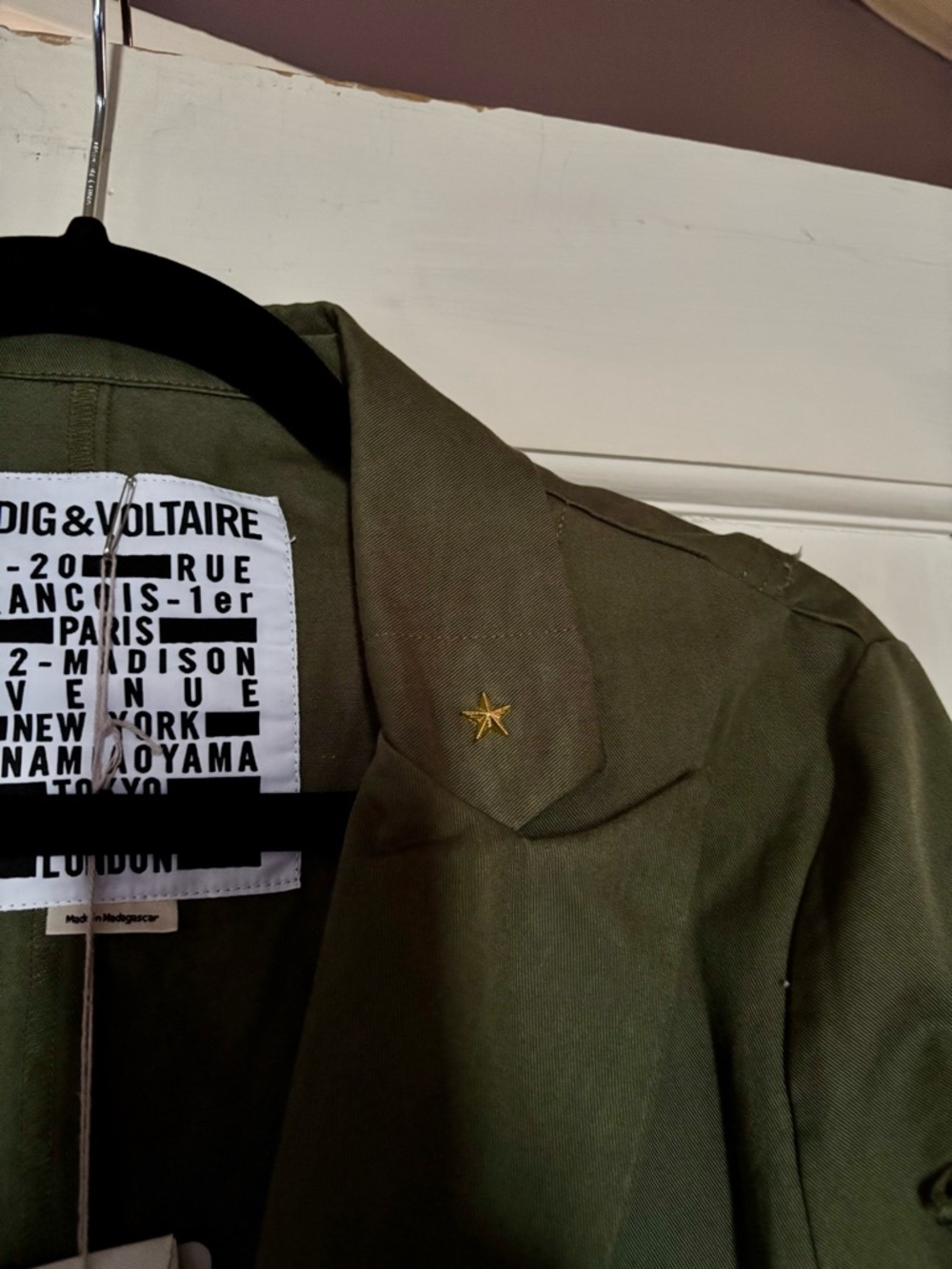 NWT Zadig and Voltaire Virginia Grunge jacket - Picture 7 of 14